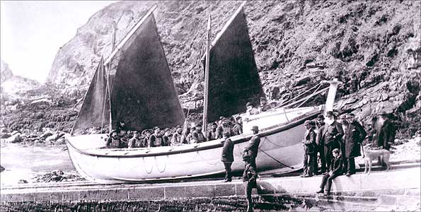 Archive shot of lifeboat