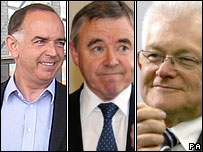 Nick Bourne, Ieuan Wyn Jones and Mike German