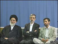 احمدی نژاد، حداد عادل، شاهرودی