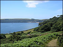 Coastal view on the walk