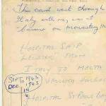 Hospital Ship 'Leinster', from Italy to Malta. Went through Italy with Colin Abrey