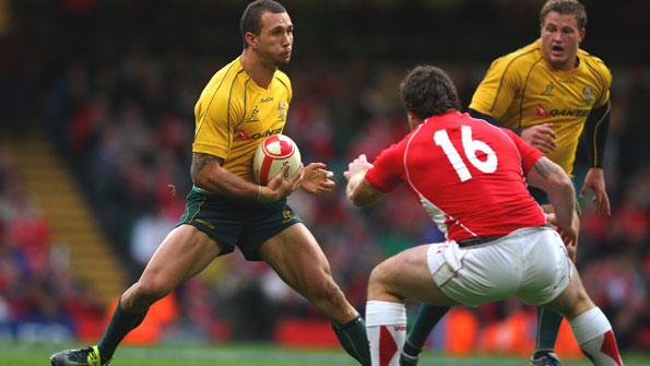 Fly-half Quade Cooper bamboozles the Wales defence in Australia's win in Cardiff