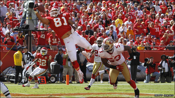 The Chiefs gained 457 yards against a poor 49ers defence in their win over Mike Singletary's team