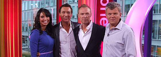 Adrian and Christine with the Kemp brothers