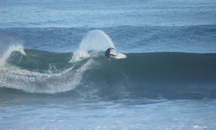 Totally styled. This frozen moment shows it all. Balance, line, and the path just trod to get there. All eyes were on Johnny Fryer out West this month. Pic Mark Sep 06