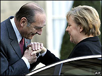 Chirac ve Merkel