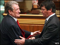 Sali Berisha dhe Bamir Topi