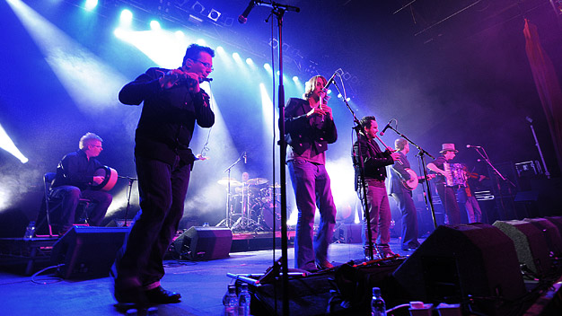 The Treacherous Orchestra live at the ABC, Glasgow. Photo by Louis Decarlo.