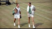 Photograph of Rod Laver and Mark Cox at Wimbledon, 1968