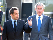 Bush và Sarkozy