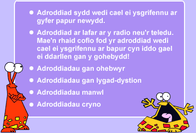 Beth yw adroddiad?