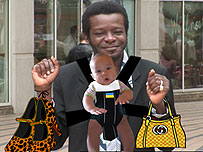 Steven K. Amos and baby