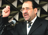 عراق کے وزیر اعظم نوری المالکی 