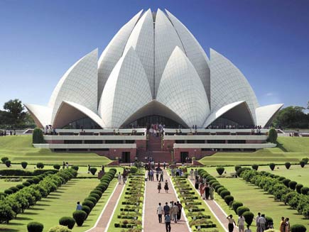 Bahai Lotus Temple in Delhi, India