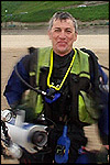 Kevin McDermott with his underwater video camera