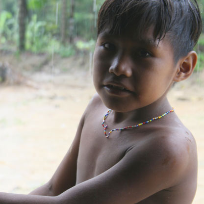 One of the Marubo children