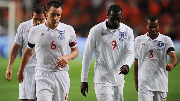 John Terry, Emile Heskey and Ashley Cole