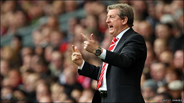 Roy Hodgson looks increasingly frustrated as Liverpool lose to Blackpool