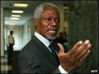 Kofi Annan, secretário-geral da ONU