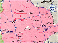 نقشه استان سيستان و بلوچستان