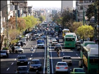 Tahran'da trafik