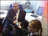 Greenwood Dale pupils interview John Heppell MP