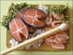 Salmão e camarões. Crédito: PetitPlat, Stéphanie Kilgast, www.PetitPlat.fr 