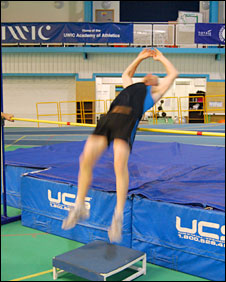 Backwards jumping high jump drills