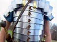 Reconstructed Roman armour as it would have looked