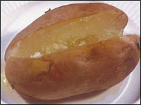 plain baked potato