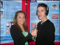 Being interviewed for webpage