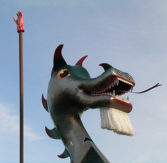Galley prow and severed hand