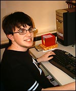 Jason Ham sat at his computer