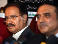 مخدوم امین فہیم اور آصف علی زرداری