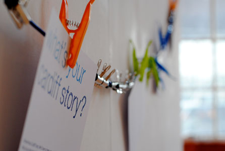 Photo taken at the We Are Cardiff Exhibition. Image © Adam Chard