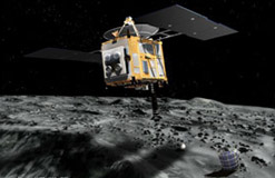 Artist's impression of Hayabusa (Courtesy of JAXA © JAXA)