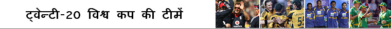 ट्वेन्टी 20 विश्व कप की टीमें