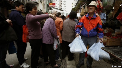 香港人上街抢盐