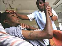 Fëmijë që vuan nga Aids-i