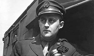 Robin Duff, BBC war correspondent assigned to the US Forces