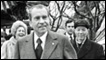 President Nixon strolls across a bridge in a typical Chinese setting at Hangchow, February 26, 1972