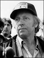 Arthur Scargill at Orgreave, June 1984 (Getty) 