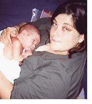 Carolyn Stephenson with baby son