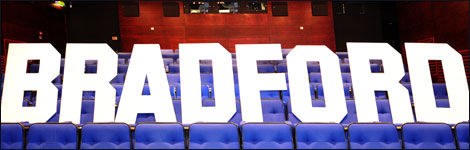 Bradford written on cinema seats