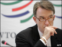 Comissário europeu de Comércio Exterior, Peter Mandelson
