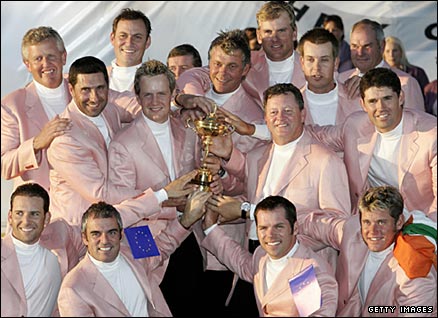 Europe's victorious 2006 Ryder Cup team