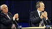 Mikhail Gorbachev e George Bush reunidos em Berlim