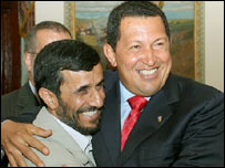 Ahmedinecad ve Chavez