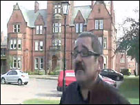 Max Chadwick outside St Edward's