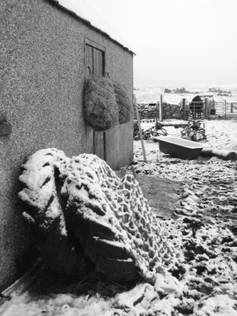 snow on tractor tyres